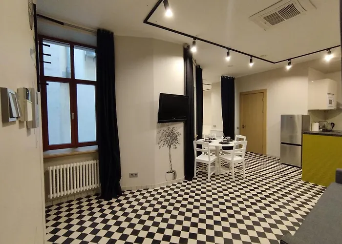 Chessboard Apartment In Old Town Riga, Coffee Included